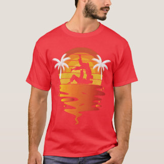 Jiu Jitsu retro solnedgång 70-tal vintage Jiu Jits T Shirt
