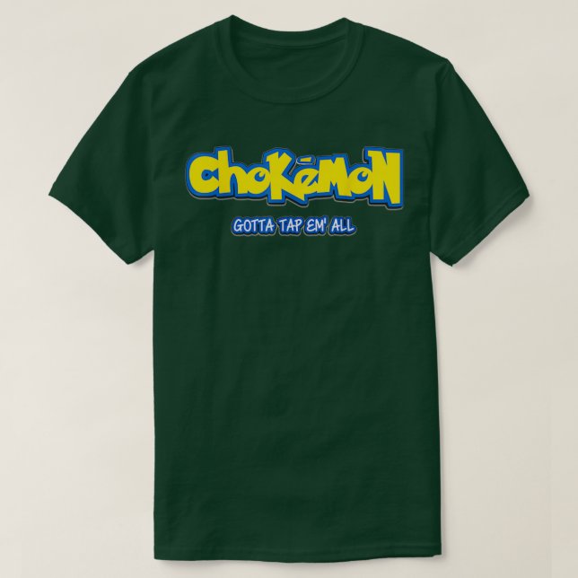 Jiu Jitsu s Funny Chokemon BJJ M T Shirt (Design framsida)