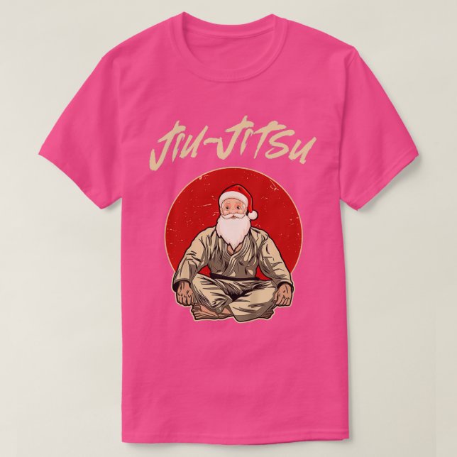Jiu Jitsu Santa Brazilian MMA BJJ Pajamas Christma T Shirt (Design framsida)