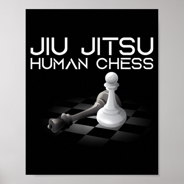 Jiu Jitsu Schack Brasiliansk Jujitsu MMA Poster (Framsidan)
