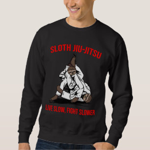 Jiu Jitsu Sloth Brazilian Bjj Armbar Mma Fighting Lång Ärmad Tröja