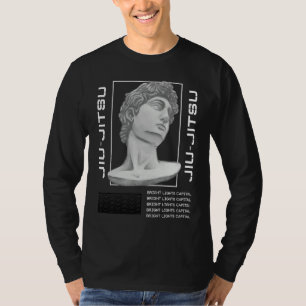 Jiu Jitsu Staty Huvud MMA Brottning BJJ Boxning T Shirt
