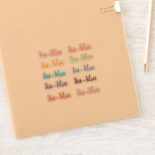 Jiu-Jitsu Stickers Klistermärken (Anteckningsbok)