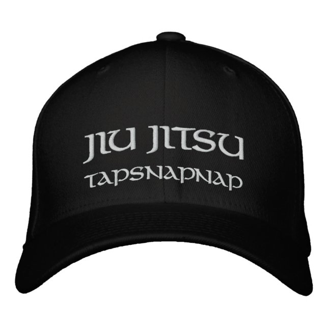 Jiu Jitsu TapSnapNap Broderad Keps (Framsida)