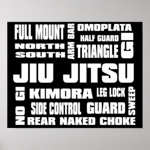 Jiu Jitsu terminologi Poster