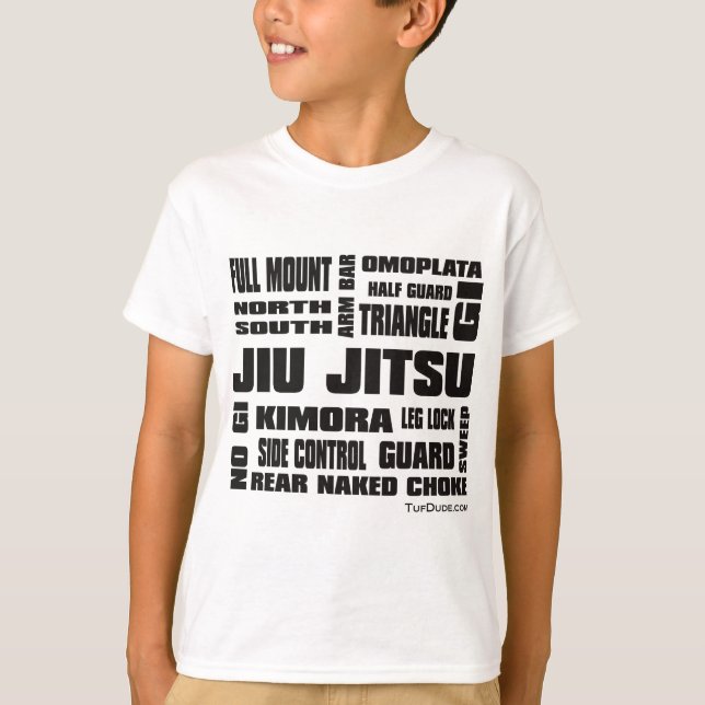 Jiu Jitsu - terminologi T-shirt (Framsida)