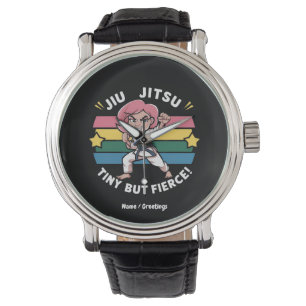 Jiu Jitsu Tiny men Fierce Empower Girls Confidence Armbandsur