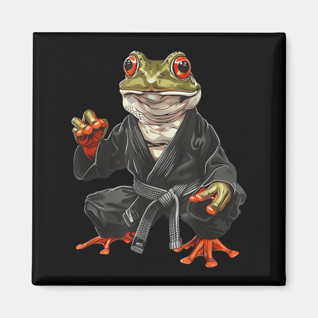 Jiu-Jitsu Toad MMA Kickboxing Kampkonst Magnet (Framsidan)