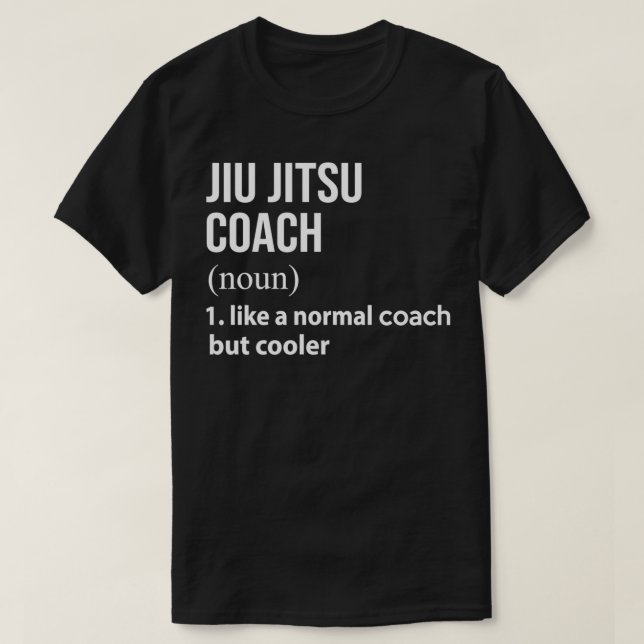 Jiu jitsu tränare som en vanlig buss men kylare t shirt (Design framsida)