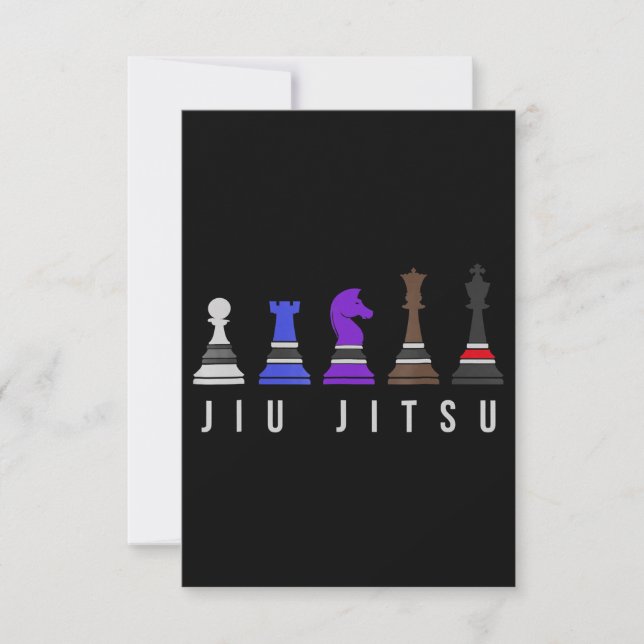 jiu jitsu    träning, presentbjj med text. inbjudningar (Framsida)