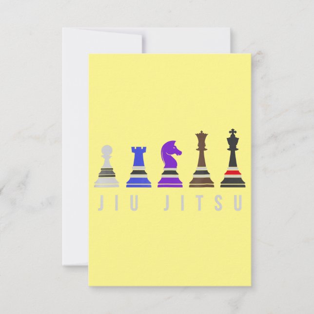 jiu jitsu    träning, presentbjj med text. tack kort (Framsida)