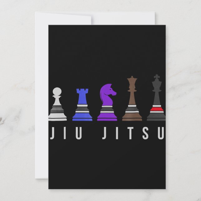 jiu jitsu    träning, presentbjj med text. tack kort (Framsida)