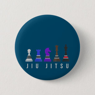 jiu jitsu träningschack, presentbjj med text. knapp