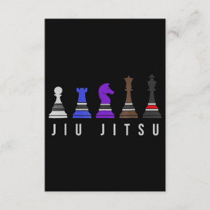 jiu jitsu träningschack, presentbjj med text. tilläggskort