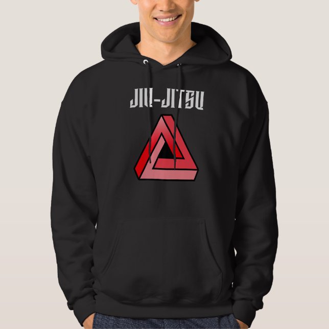 Jiu Jitsu Triangle Mma Bjj Muay Thai Mma Figh Hoodie (Framsida)