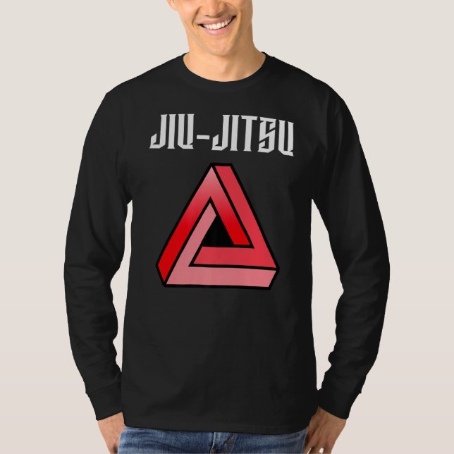Jiu Jitsu Triangle Mma Bjj Muay Thai Mma Figh T Shirt (Framsida)