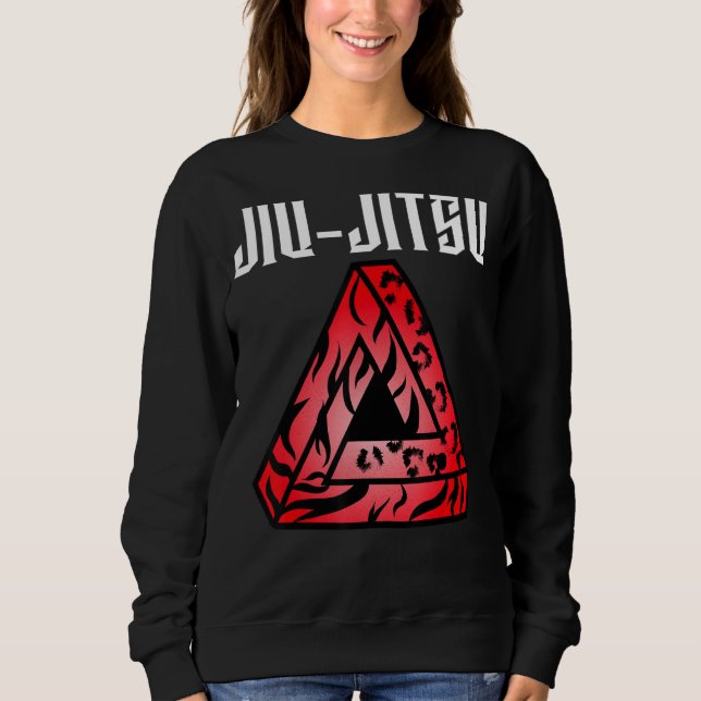 Jiu Jitsu Tribal Gracie Triangle Bjj Grapple mm T Shirt (Framsida)