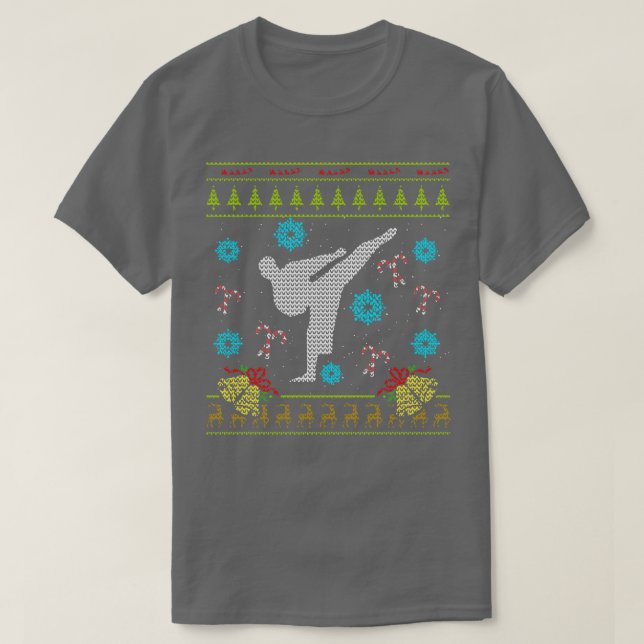 Jiu Jitsu Ugly jul Sweater T Shirt (Design framsida)