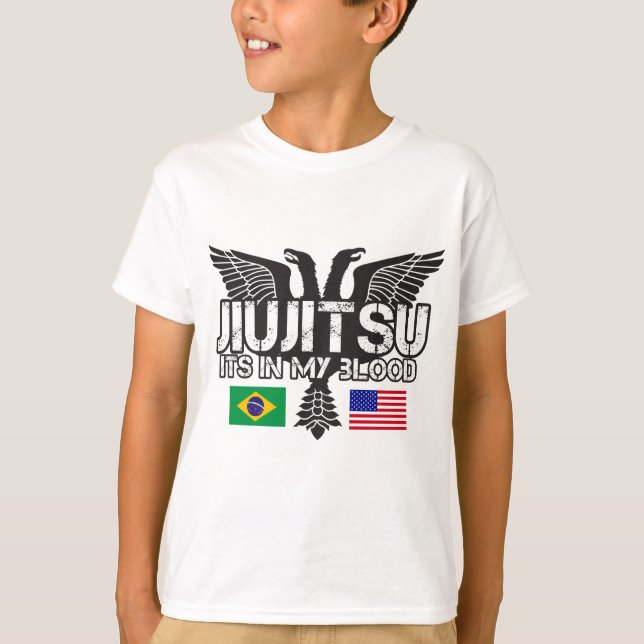 Jiu-jitsu ungar t-shirt (Framsida)