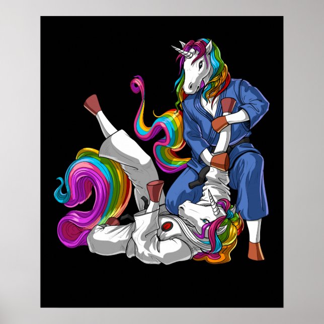 Jiu-Jitsu Unicorns Poster (Framsidan)