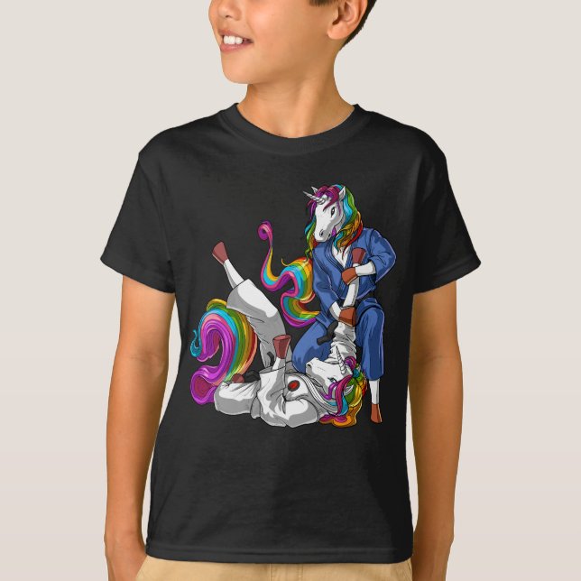 Jiu-Jitsu Unicorns T Shirt (Framsida)