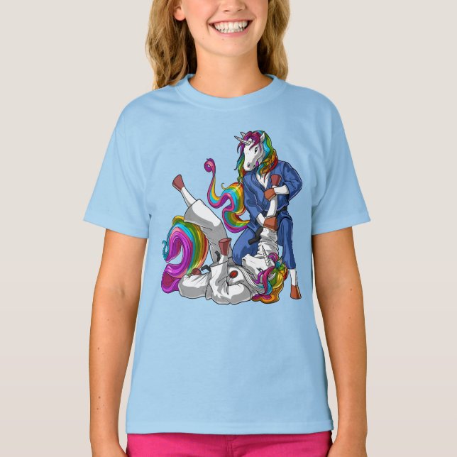 Jiu-Jitsu Unicorns T Shirt (Framsida)