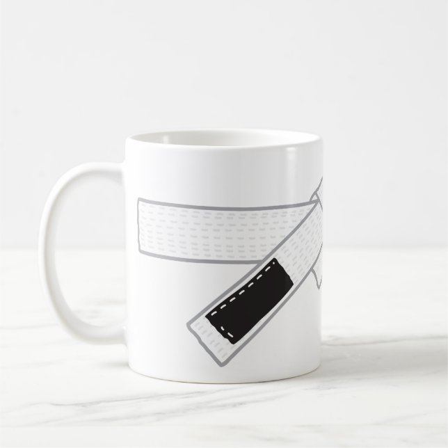 jiu jitsu whitebelt mugg (Vänster)