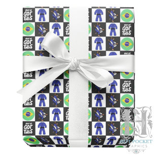 Jiu Jitsu Wrapping Papper Presentpapper