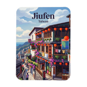 Jiufen Taiwan är en historisk gruvstad belägen i b Magnet