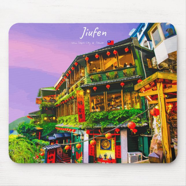 Jiufen, Taiwan - Gammalt Teahus Musmatta (Framsidan)