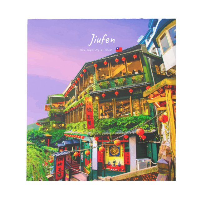 Jiufen, Taiwan - Gammalt Tehuset Anteckningsblock (Framsida)
