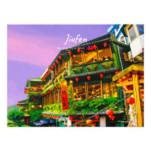 Jiufen, Taiwan - Gammalt Tehuset Fototryck