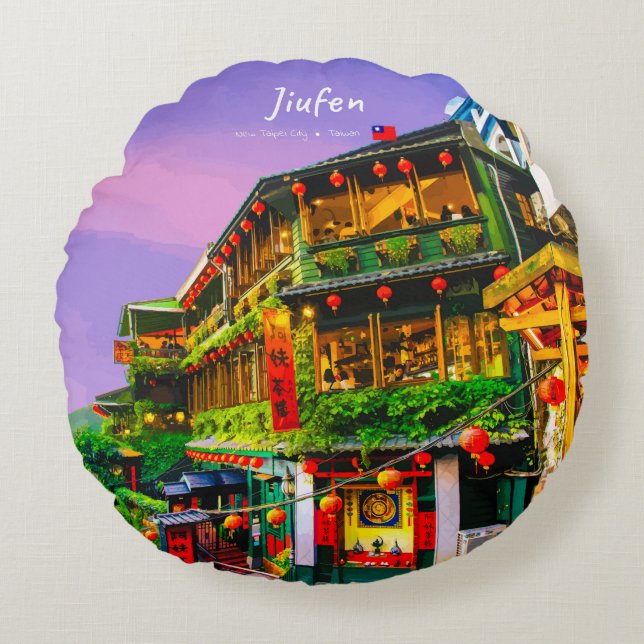 Jiufen, Taiwan - Gammalt Tehuset Rund Kudde (Framsidan)