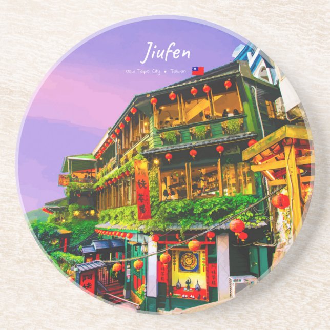 Jiufen, Taiwan - Gammalt Tehuset Underlägg (Framsidan)