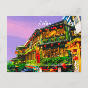 Jiufen, Taiwan - Gammalt Tehuset Vykort