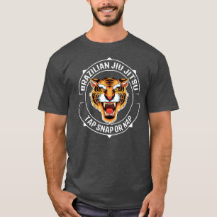 Jiujitsu Tiger Brazilian Jiu Jitsu BJJ och T Shirt