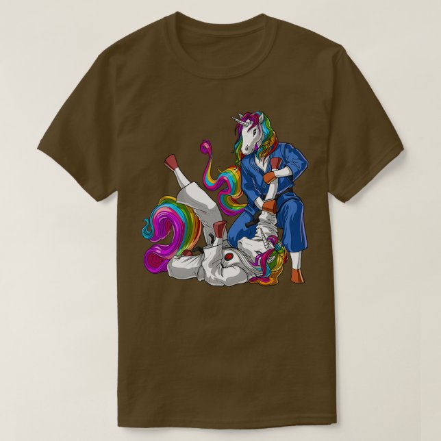 JiuJitsu Unicorns T Shirt (Design framsida)