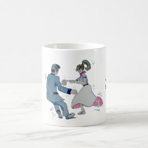 Jive roligt! svänga danssten - och - rulle kaffemugg