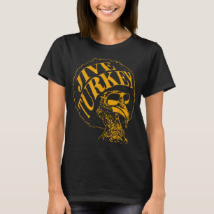 Jive Thanksgiving Coola Turkey Head Retro Silhouet T Shirt