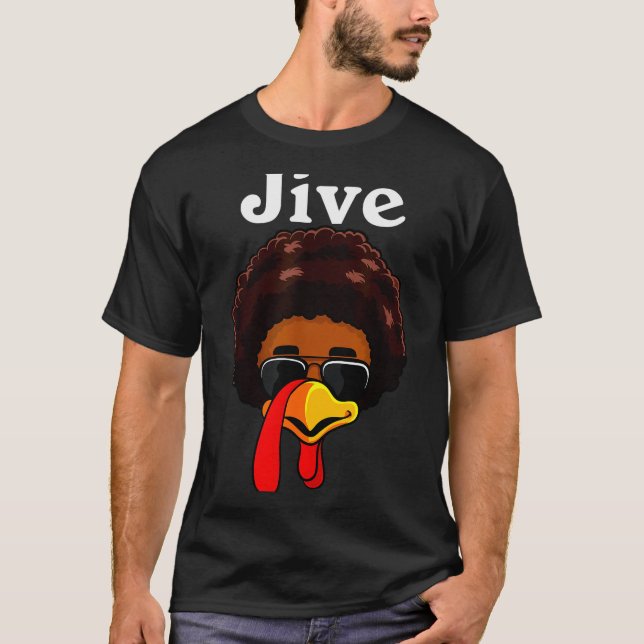 Jive Thanksgiving Turkey Day Funny Family Costume  T Shirt (Framsida)