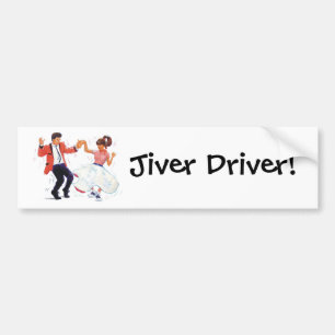 Jiver Driver Classic Rock and roll Jive Dancing Bildekal