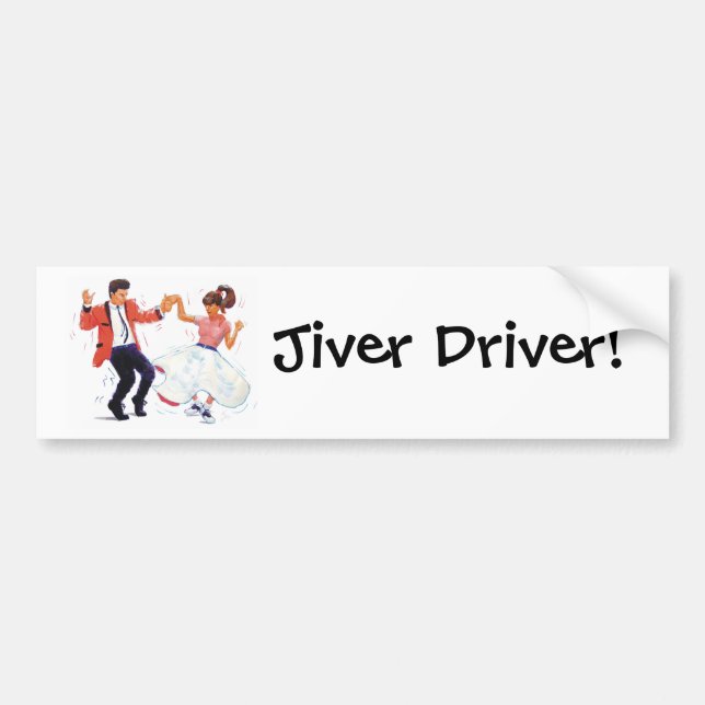 Jiver Driver Classic Rock and roll Jive Dancing Bildekal (Framsidan)