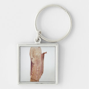Jizo Heian period Fyrkantig Silverfärgad Nyckelring