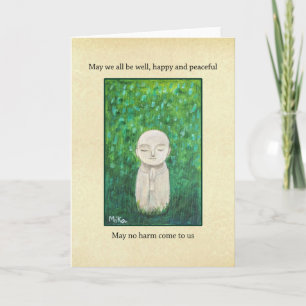 Jizo konst Buddhism bön Empati Snart återställd Kort