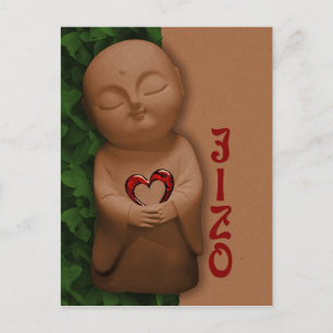 Jizō som har ett hjärta CC0796 Sympati Vykort