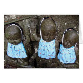 Jizō statue hälsningskort