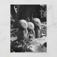 Jizo-statyer, Hase-templet: Kamakura, Japan Postko