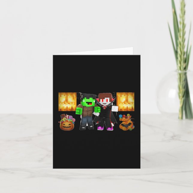 Jj och Mikey! _ HAPPY HALLOWEEN Kort (Framsida)