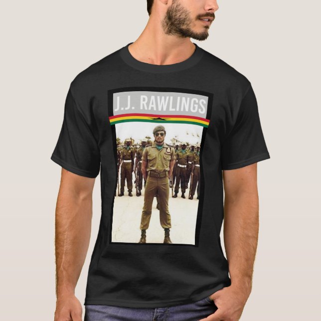 JJ Rawlings Ghana Classic T-Shirt (Framsida)