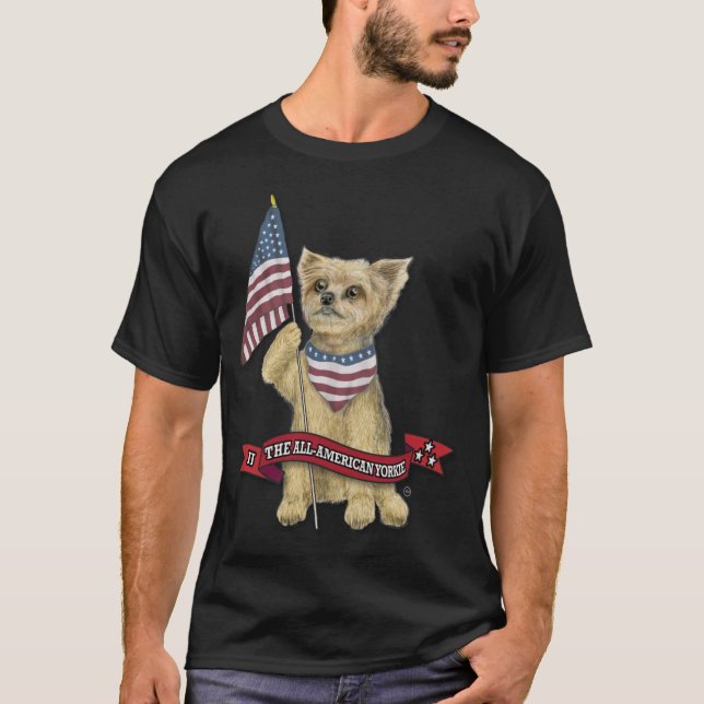 JJ The All-American Yorkie T Shirt (Framsida)